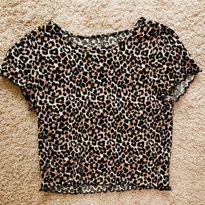 American Eagle Cheetah Print Top